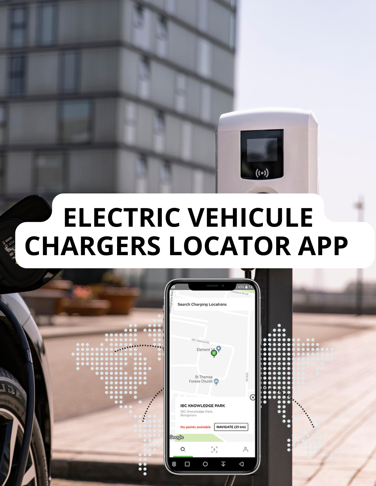 Electric vehicule Chargers Locator App