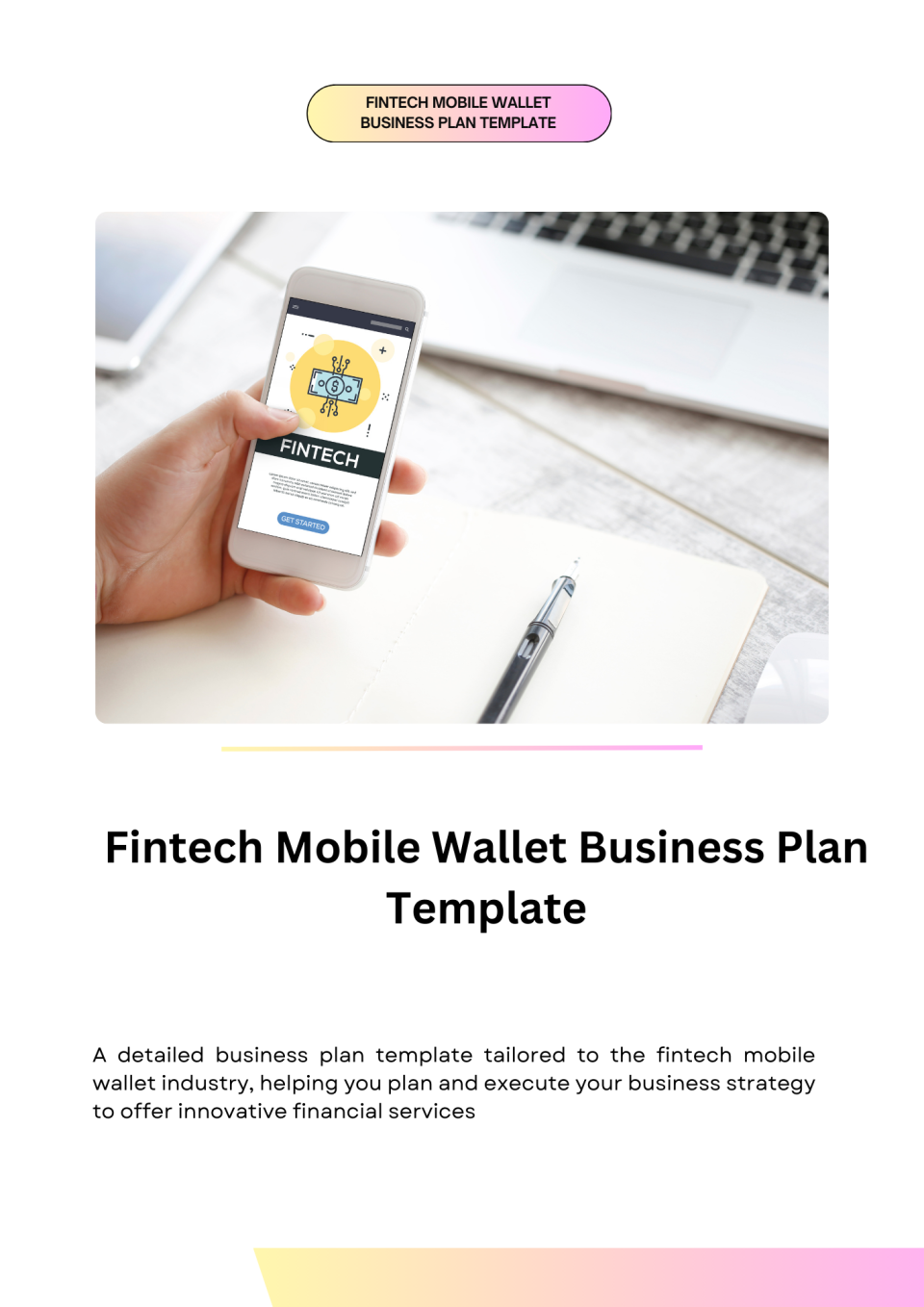 Fintech Mobile Wallet Business Plan Template